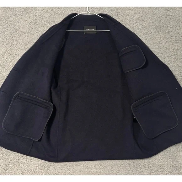 Iris Von Arnim Damara Midnght Blue Size 38 Cashmere Wool MINTY $2100 MSRP